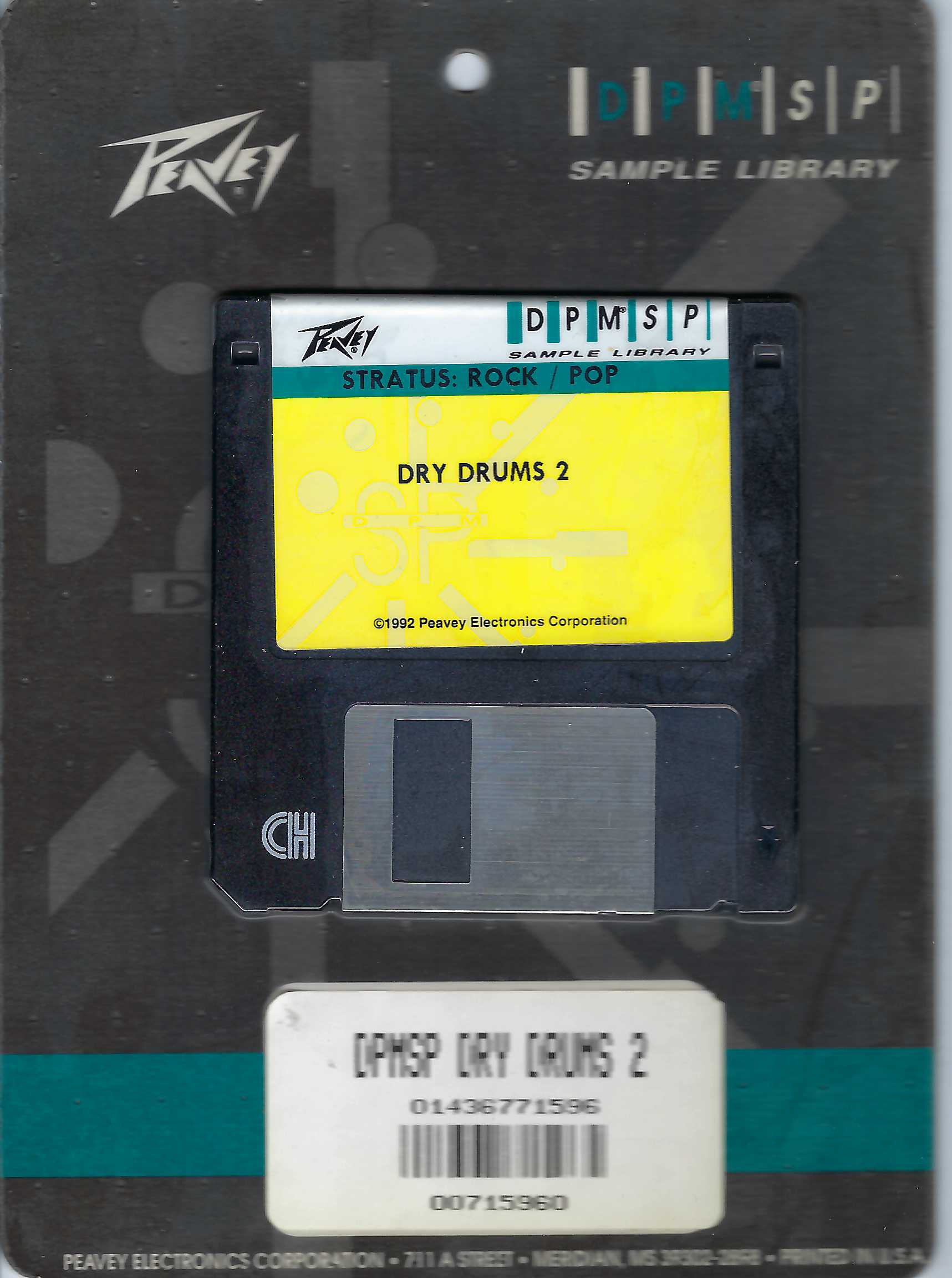 Peavey SP Disk Stratus: Rocj/Pop Dry Drums 2 New